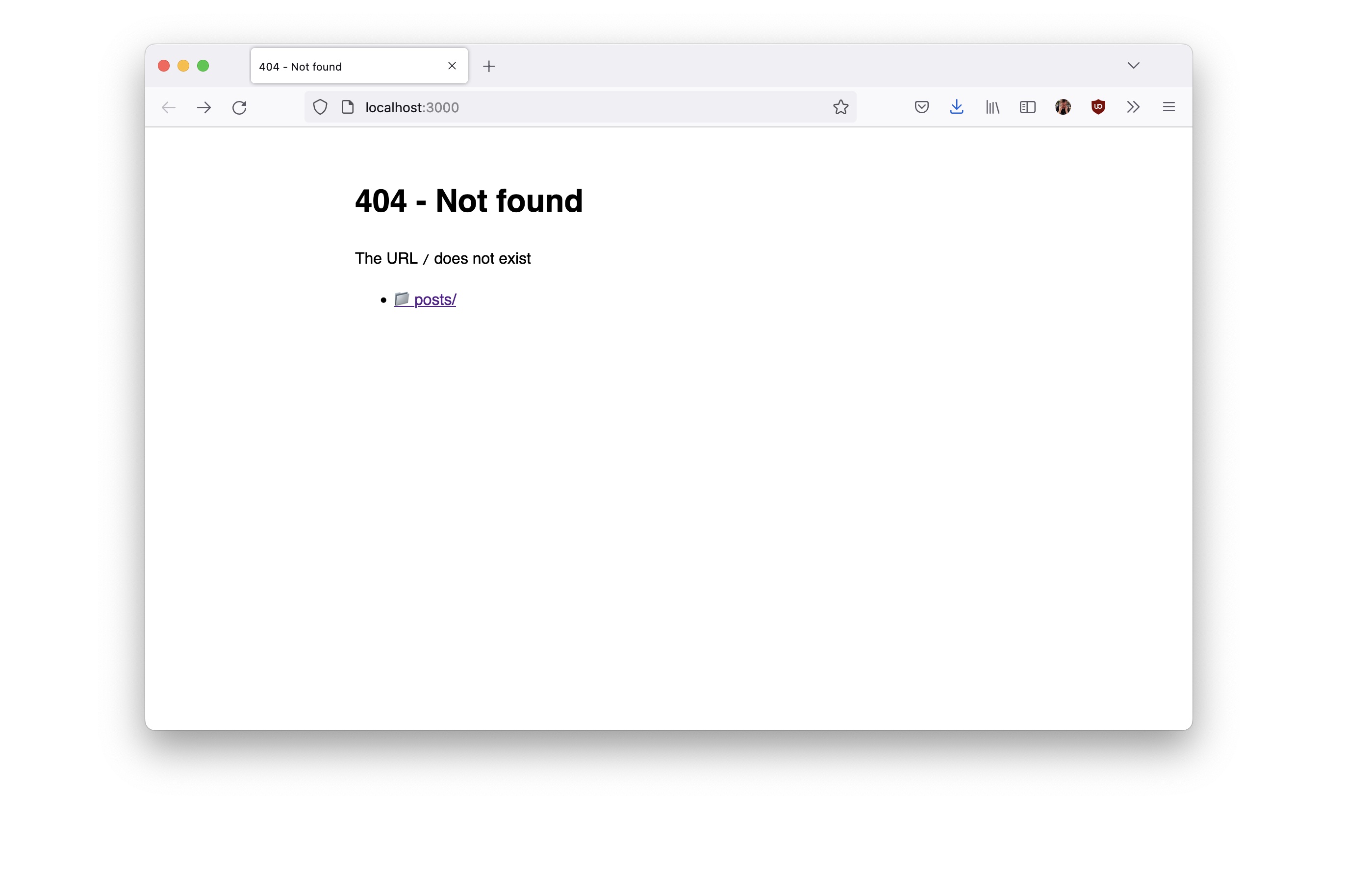 Getting a 404 page not found