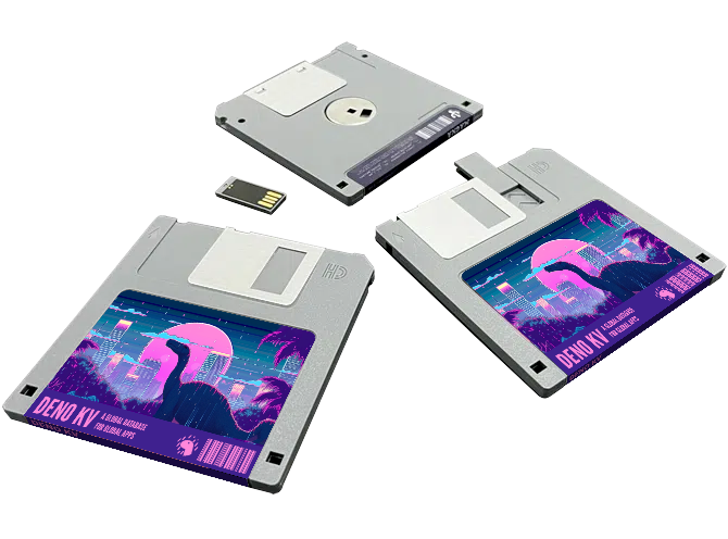 A Deno KV floppy disk