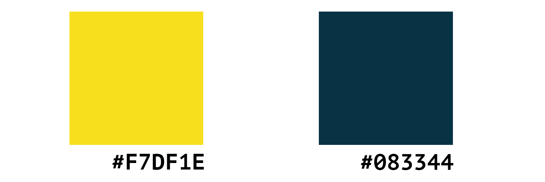 The yellow and dark cyan from the logo