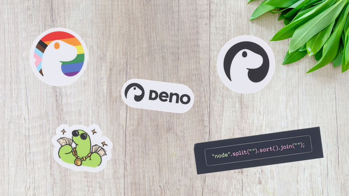 Picture of assorted Deno stickers