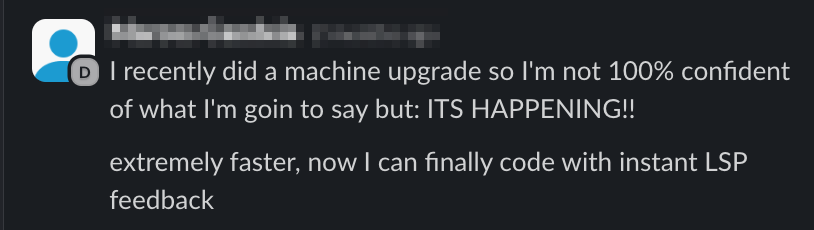 User commenting on LSP optimizations
