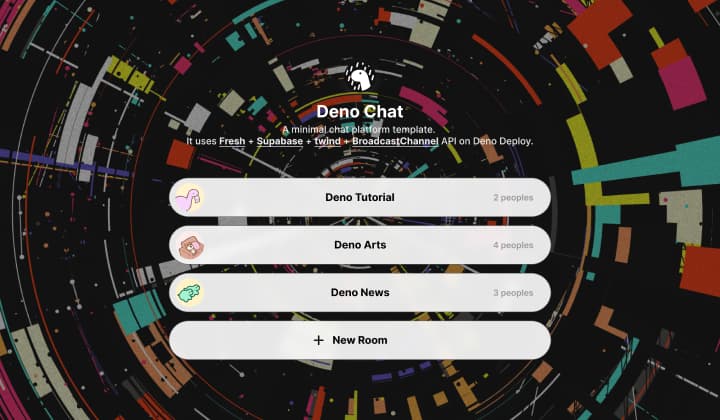 Screenshot of Chat showcase app
