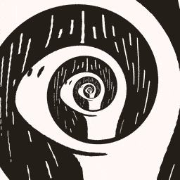 Hypnotic, spiraling Deno logo animation